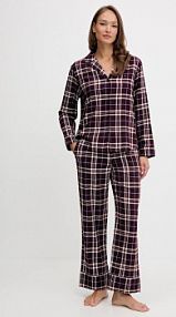 Piżama Tommy Hilfiger  bordowy damska UW0UW06158