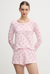 Piżama Hollister Co.  różowa damska KI346.5099.62