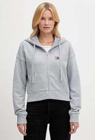 Bluza rozpinana Tommy Jeans  szara damska DW0DW21147