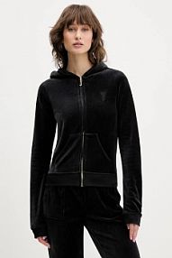 Bluza rozpinana Juicy Couture  czarna damska JCSEBJ007G