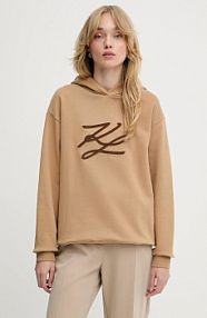 Bluza przez głowę Karl Lagerfeld  beżowa A3W20008