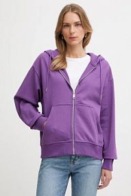 Bluza rozpinana Calvin Klein Jeans  fioletowa damska LV047B237G