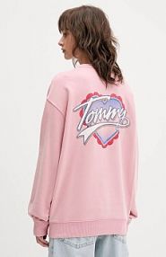 Bluza przez głowę Tommy Jeans  różowa DW0DW21602
