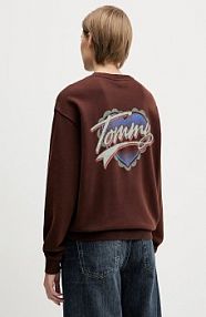 Bluza przez głowę Tommy Jeans  brązowa DW0DW21602