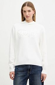 Sweter Twinset  biały damski 252LL3EAA