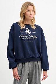 Bluza przez głowę Tommy Hilfiger  granatowa WW0WW46128