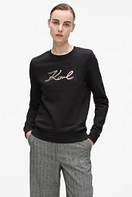 Bluza przez głowę Karl Lagerfeld  czarna A4W20041