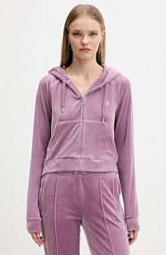 Bluza rozpinana Juicy Couture  fioletowa damska JCWAS225306
