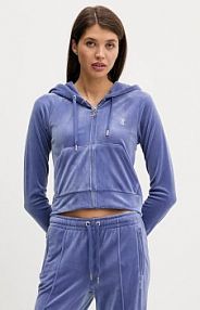 Bluza rozpinana Juicy Couture  fioletowa damska JCWAS225306