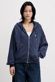 Bluza rozpinana Abercrombie & Fitch  niebieska damska KI152.5417.20