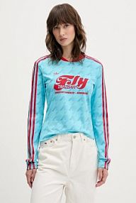 Longsleeve adidas Originals  niebieski damski JW0271