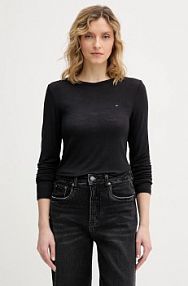 Longsleeve Tommy Hilfiger  czarny damski UW0UW06237