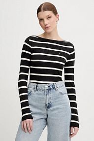 Longsleeve Tommy Hilfiger  czarny damski WW0WW47309