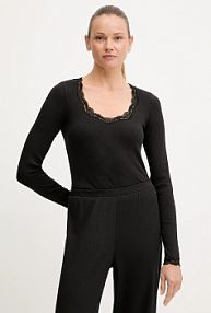 Piżama Tommy Hilfiger  czarna damska UW0UW06071