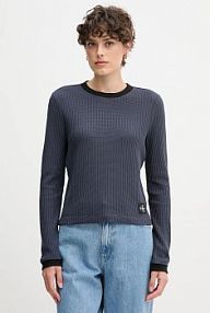 Longsleeve Calvin Klein Jeans  granatowy damski LV047D225G