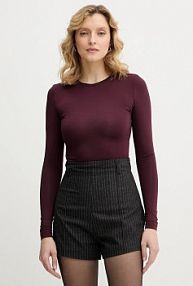 Longsleeve La Mania  bordowy damski MALENE