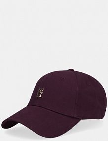 Czapka z daszkiem Tommy Hilfiger  bordowy damska AW0AW17631