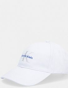 Czapka z daszkiem Calvin Klein  niebieska damska LV04K5026G