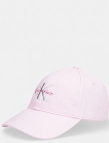 Czapka z daszkiem Calvin Klein  różowa damska LV04K5026G