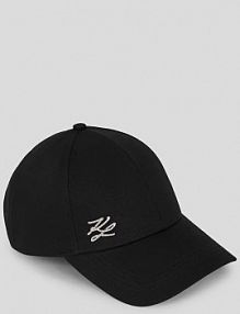 Czapka z daszkiem Karl Lagerfeld  czarna damska A3W33015