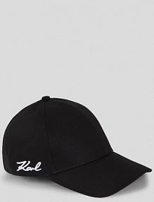 Czapka z daszkiem Karl Lagerfeld  czarna damska A3W33018