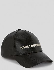 Czapka z daszkiem Karl Lagerfeld  czarna damska A3W33140