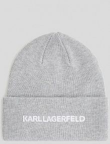 Czapka zimowa Karl Lagerfeld  szara damska A3W33143