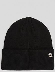 Czapka zimowa Karl Lagerfeld  czarna damska A3W33145