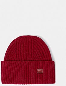 Czapka zimowa Tommy Jeans  czerwona damska AW0AW17905