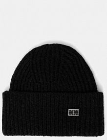 Czapka zimowa Tommy Jeans  czarna damska AW0AW17905