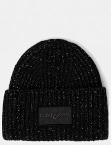 Czapka zimowa Tommy Jeans  czarna damska AW0AW17984