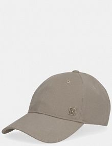 Czapka z daszkiem Calvin Klein  beżowa damska LV04F5059G