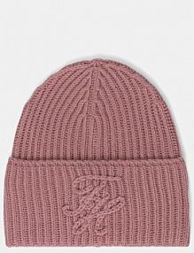 Czapka zimowa Tommy Hilfiger  różowa damska AW0AW17777