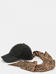 Czapka z daszkiem Barbour  zielona damska LHA0596