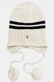 Czapka zimowa Tommy Jeans  beżowa damska AW0AW18311