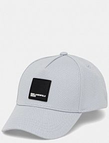 Czapka z daszkiem Karl Lagerfeld Jeans  szara damska A1M33001