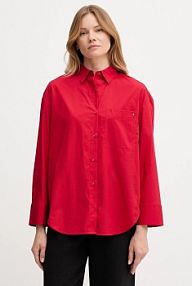 Koszula z długim rękawem Tommy Hilfiger  czerwona WW0WW45892