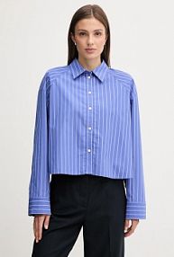 Koszula Calvin Klein Jeans  fioletowa damska LV047C118G