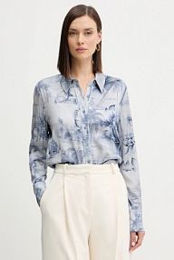 Koszula Guess  niebieska damska W5YH03.WF1T2