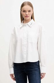 Koszula z długim rękawem Tommy Jeans  biała DW0DW21455