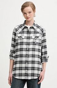 Koszula Tommy Jeans  czarna damska DW0DW21456