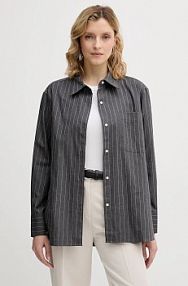 Koszula Tommy Hilfiger  szara damska WW0WW46851