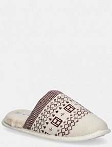 Kapcie Tommy Hilfiger  beżowe damskie FW0FW09062