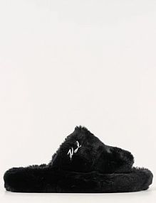 Kapcie Karl Lagerfeld  czarne damskie KL80674.WF0