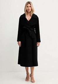 Płaszcz Simona Corsellini  czarny damski A25CPCPV0101