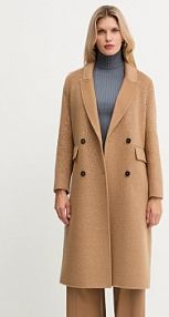 Płaszcz Simona Corsellini  brązowy damski A25CPCPV0202