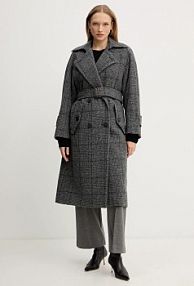 Płaszcz Weekend Max Mara  szary damski 2525016122600