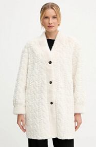 Płaszcz ERMANNO Firenze  beżowy damski 57TD028E93