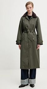 Płaszcz Abercrombie & Fitch  zielony damski KI144.5195.34