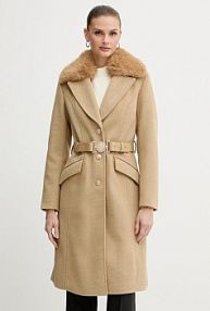 Płaszcz Guess  beżowy damski W5BL25.W2672